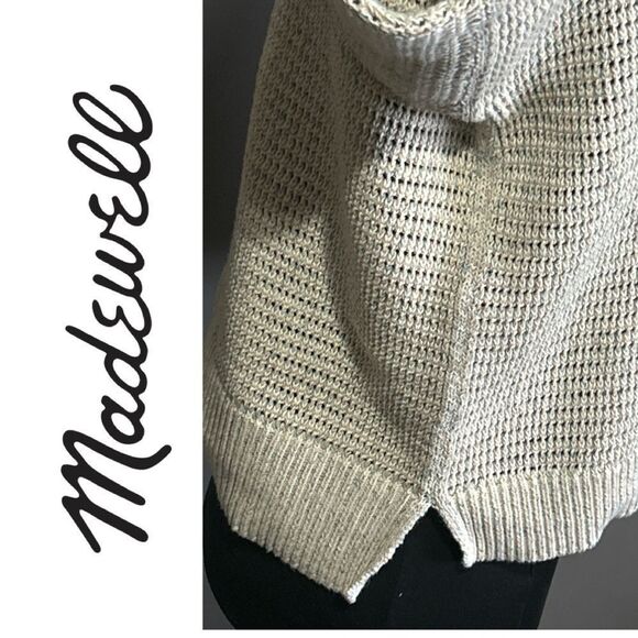 Madewell Women’s VNeck Open Weave Sweater - Size XXS - Picture 3 of 4